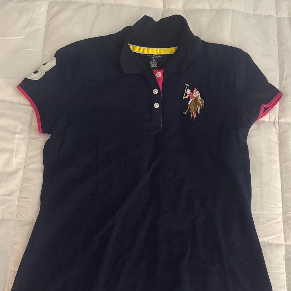 U.S. Polo Assn. Navy Polo with Embroidered Logo